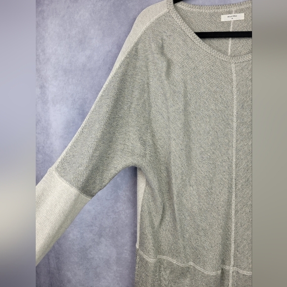 Billy Reid 100% Cotton Sweater Dress block design gray beige size Women’s M - Picture 3 of 8